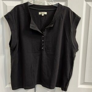 Madewell Sleeveless Henley Size M